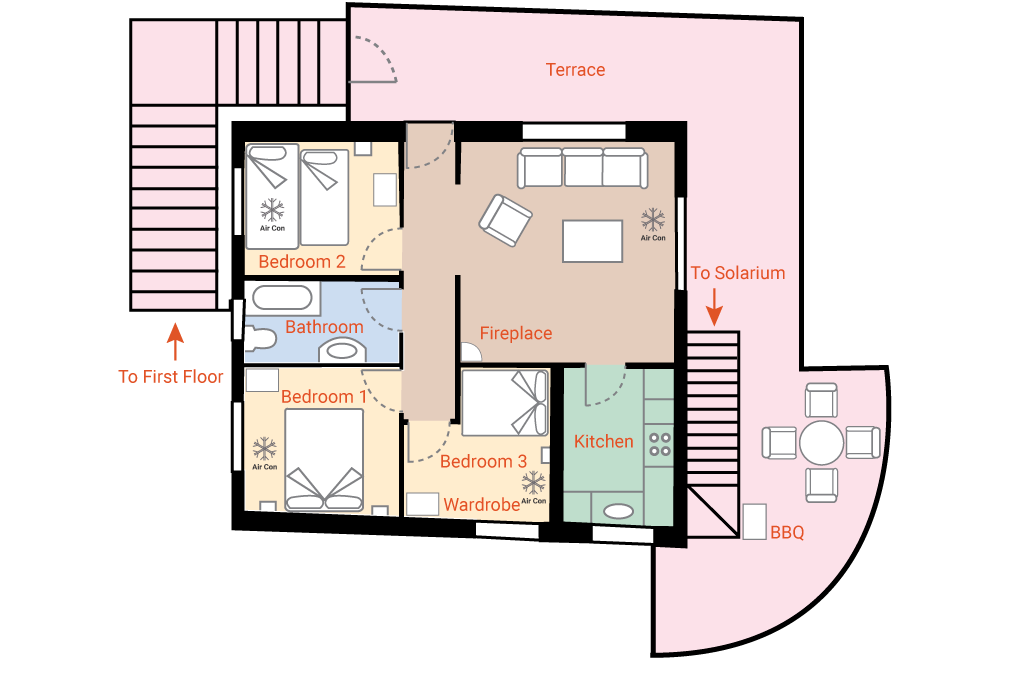 Villa First Floor Plan